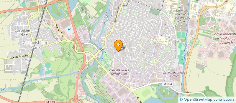 localisation de l'entreprise VALLEE ZWINGELSTEIN  ILLKIRCH-GRAFFENSTADEN