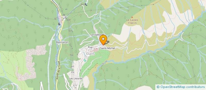 localisation de l'entreprise VALLEES MATERIEL SERVICE à CLANS