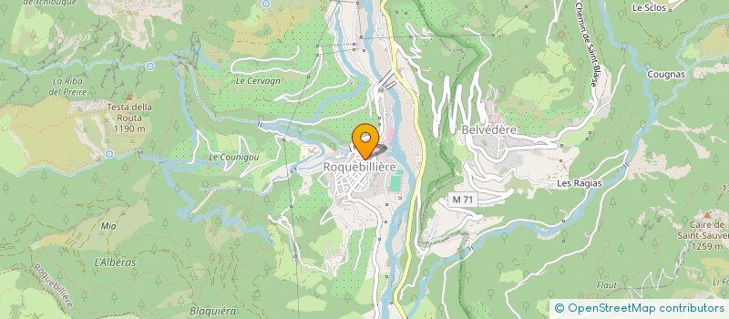 localisation de l'entreprise VALLEES SOLIDAIRES  ROQUEBILLIERE