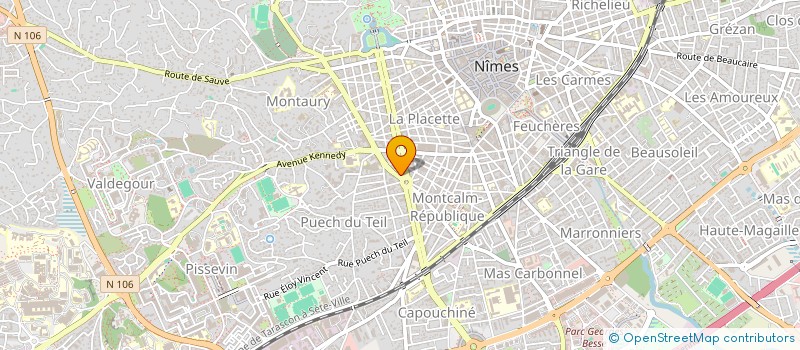 localisation de l'entreprise VALLEO  NIMES