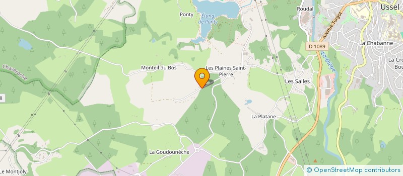 localisation de l'entreprise VALLERAN à USSEL