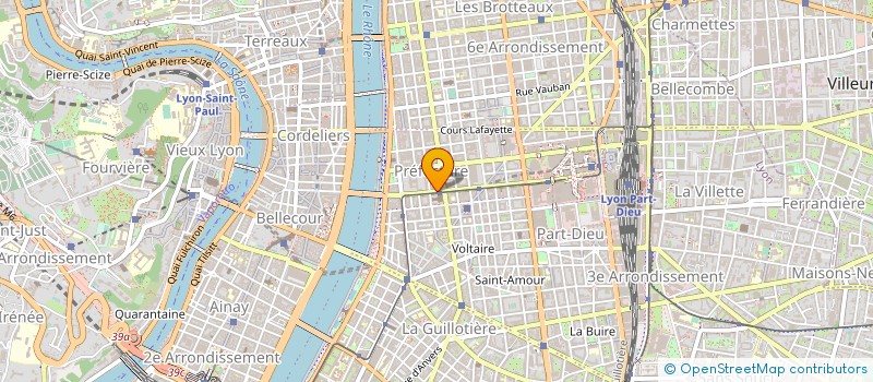 localisation de l'entreprise VALLEROTONDA GENIN THUILLEAUX & ASSOCIES à LYON