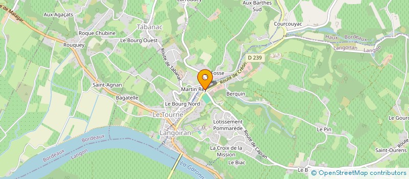 localisation de l'entreprise VALLESNE  LANGOIRAN