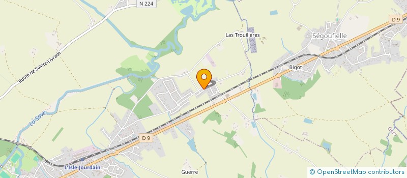 localisation de l'entreprise VALLESPI à L'ISLE-JOURDAIN