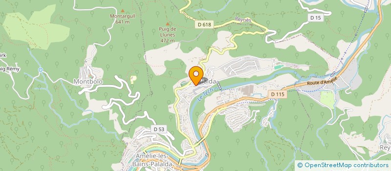 localisation de l'entreprise VALLESPIR  AMELIE-LES-BAINS-PALALDA