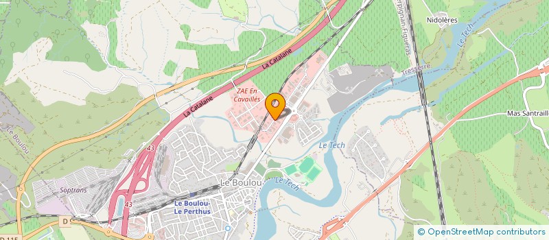 localisation de l'entreprise VALLESPIR AUTO CENTER  LE BOULOU