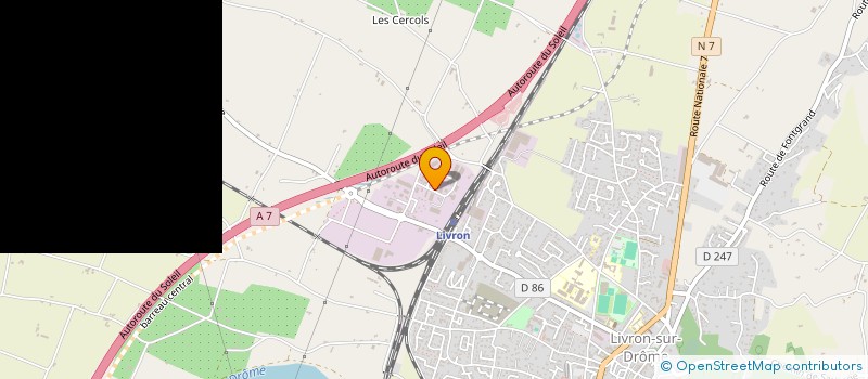 localisation de l'entreprise VALLET  LIVRON-SUR-DROME