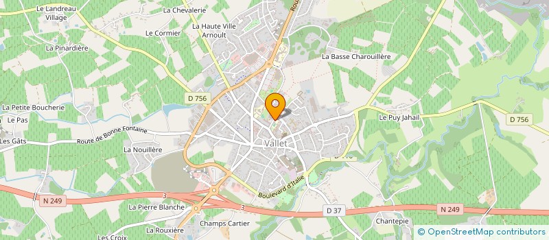 localisation de l'entreprise VALLET DANSE à VALLET