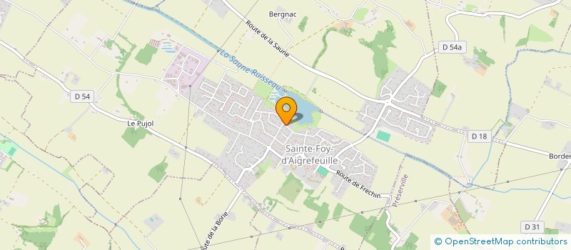 localisation de l'entreprise VALLET - JAVOUREZ  SAINTE-FOY-D'AIGREFEUILLE