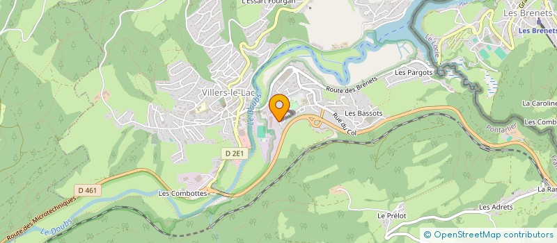 localisation de l'entreprise VALLET SCI  VILLERS-LE-LAC