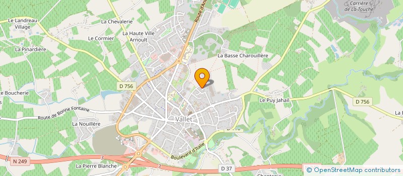 localisation de l'entreprise VALLET TENNIS CLUB  VALLET