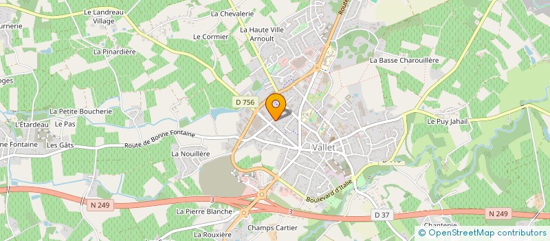 localisation de l'entreprise VALLFI  VALLET