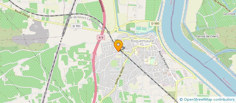 localisation de l'entreprise VALLI FREDERIC ET FILS  ROQUEMAURE