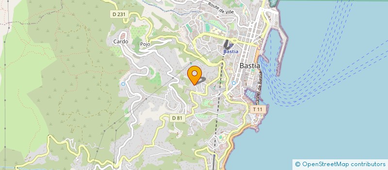 localisation de l'entreprise VALLI PEINTURE à BASTIA
