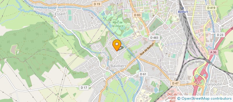 localisation de l'entreprise VALLI SARL  BAVILLIERS