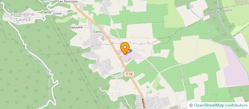 localisation de l'entreprise VALLICELLI 2016  PENTA-DI-CASINCA