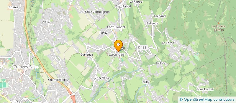 localisation de l'entreprise VALLIER DISTRIBUTION à LUCINGES