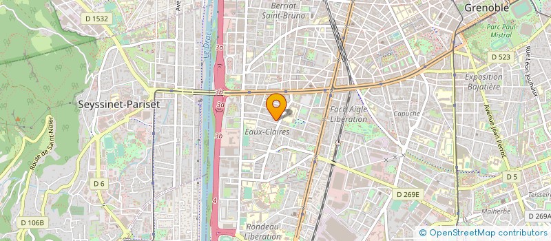 localisation de l'entreprise VALLIER SERVICES à GRENOBLE