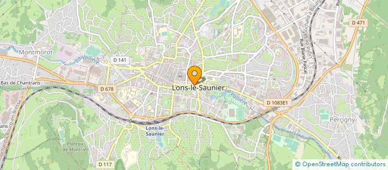localisation de l'entreprise VALLIERE PARTICPATIONS à LONS-LE-SAUNIER
