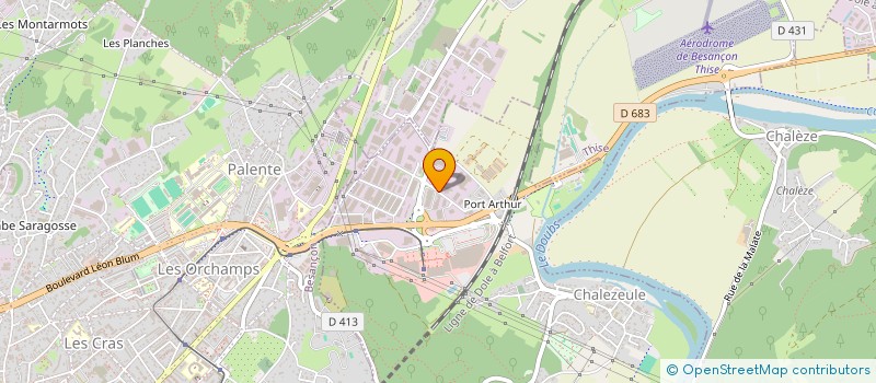 localisation de l'entreprise VALLIERES  CHALEZEULE