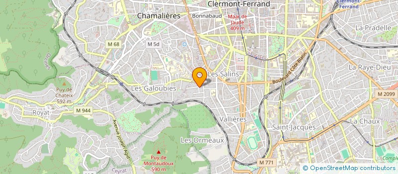 localisation de l'entreprise VALLIERES FORMATION CONSEIL  CLERMONT-FERRAND