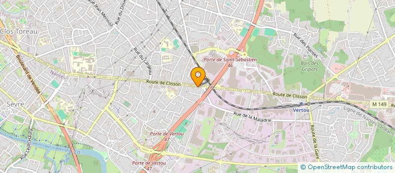 localisation de l'entreprise VALLIN & CO  VERTOU