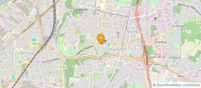 localisation de l'entreprise VALLINA YOGA COACHING  CENON