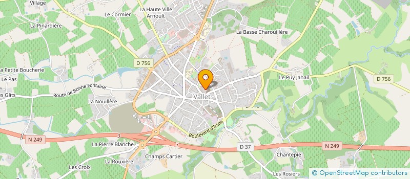 localisation de l'entreprise VALLIRIS à VALLET