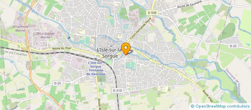 localisation de l'entreprise VALLIS CLAUSA à L'ISLE-SUR-LA-SORGUE