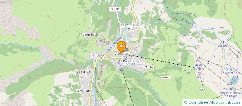 localisation de l'entreprise VALLOIRE GALIBIER VTT  VALLOIRE