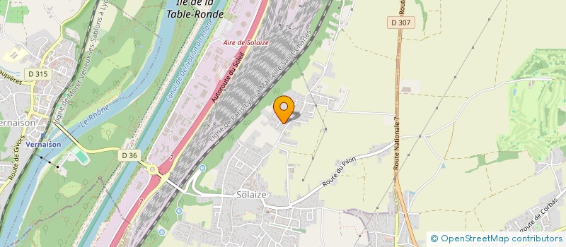 localisation de l'entreprise VALLON B.A.M.  SOLAIZE