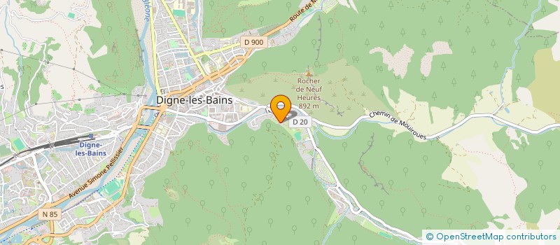 localisation de l'entreprise VALLON DES SOURCES à DIGNE-LES-BAINS