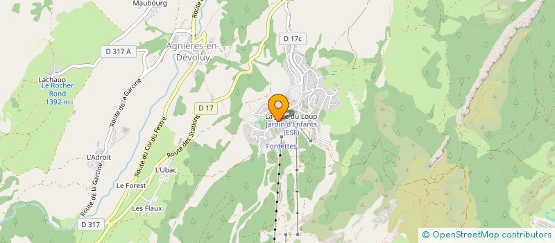 localisation de l'entreprise VALLON DESIGN à DEVOLUY