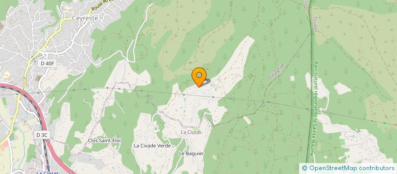 localisation de l'entreprise VALLON DU DIABLE à CEYRESTE