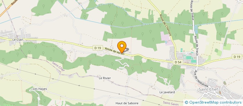 localisation de l'entreprise VALLON DU GUIERS  SAINT-CHEF