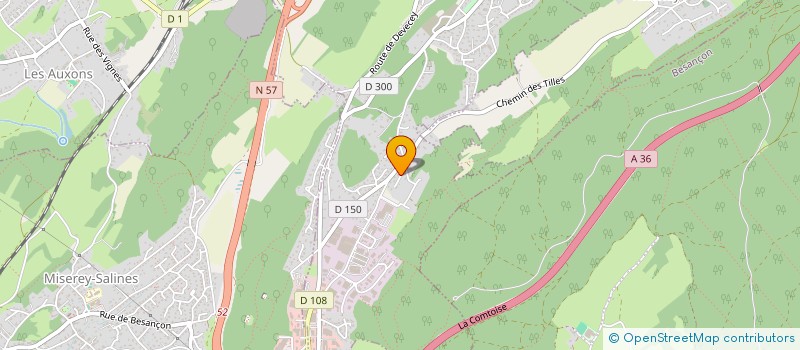 localisation de l'entreprise VALLON DU LOU  TALLENAY