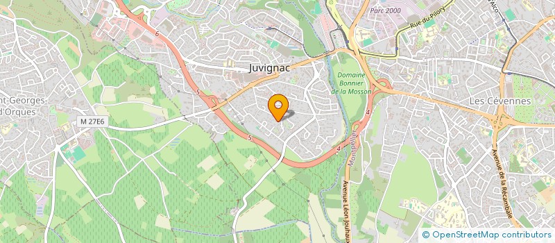 localisation de l'entreprise VALLON GONZALES à JUVIGNAC