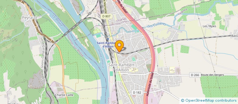 localisation de l'entreprise VALLON MENUISERIES  SAINT-RAMBERT-D'ALBON