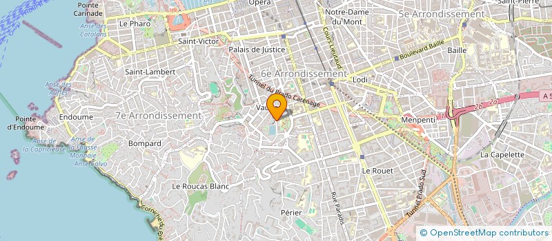 localisation de l'entreprise VALLON PLAN NORD à MARSEILLE 6EME
