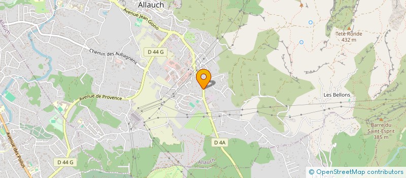 localisation de l'entreprise VALLON REGNY DE L'OMBRIERE  ALLAUCH