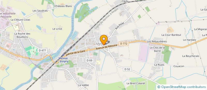 localisation de l'entreprise VALLONS A VELO  GUIPRY-MESSAC