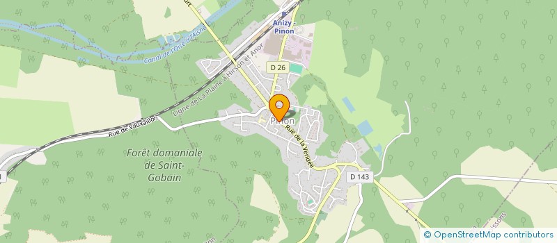 localisation de l'entreprise VALLONS (SCI DES)  PINON