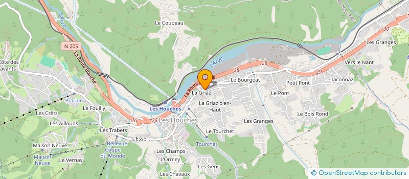 localisation de l'entreprise VALLOT  LES HOUCHES