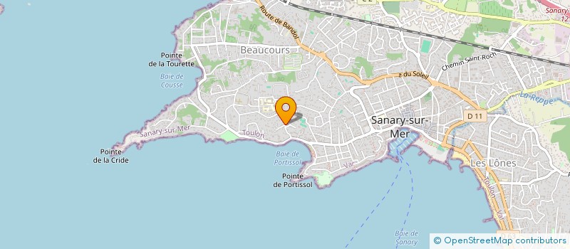 localisation de l'entreprise VALLOTON à SANARY-SUR-MER