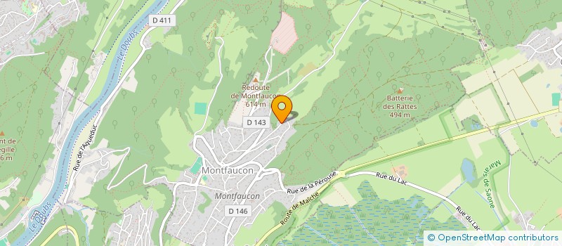 localisation de l'entreprise VALLOUEY  MONTFAUCON