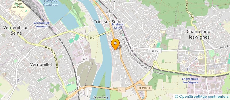 localisation de l'entreprise VALLPRO  TRIEL-SUR-SEINE