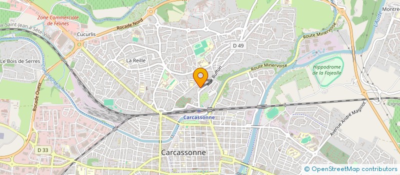 localisation de l'entreprise VALLU à CARCASSONNE