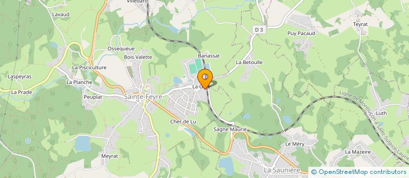localisation de l'entreprise VALM à SAINTE-FEYRE
