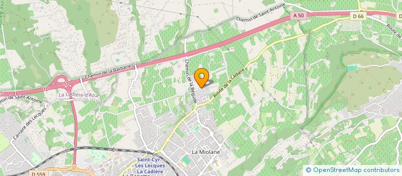 localisation de l'entreprise VALMA à SAINT-CYR-SUR-MER