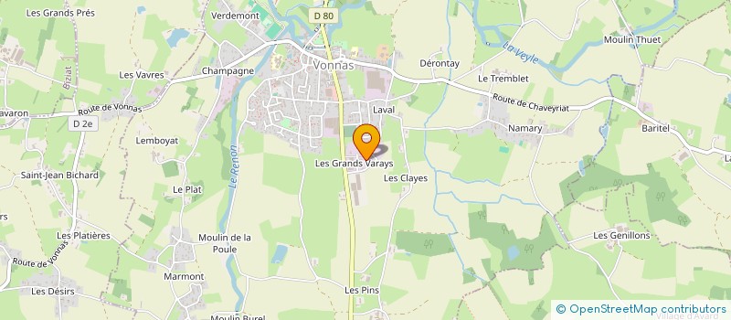 localisation de l'entreprise VALMA à VONNAS